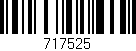Código de barras (EAN, GTIN, SKU, ISBN): '717525'