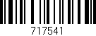 Código de barras (EAN, GTIN, SKU, ISBN): '717541'