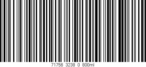 Código de barras (EAN, GTIN, SKU, ISBN): '71756_3238_0_800ml'