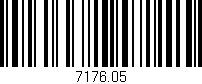 Código de barras (EAN, GTIN, SKU, ISBN): '7176.05'