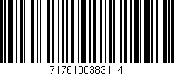 Código de barras (EAN, GTIN, SKU, ISBN): '7176100383114'