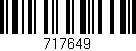 Código de barras (EAN, GTIN, SKU, ISBN): '717649'