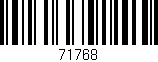 Código de barras (EAN, GTIN, SKU, ISBN): '71768'