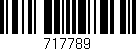 Código de barras (EAN, GTIN, SKU, ISBN): '717789'