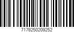 Código de barras (EAN, GTIN, SKU, ISBN): '7178250209252'