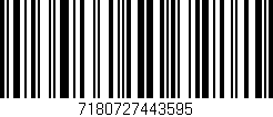 Código de barras (EAN, GTIN, SKU, ISBN): '7180727443595'