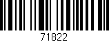Código de barras (EAN, GTIN, SKU, ISBN): '71822'