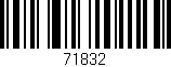 Código de barras (EAN, GTIN, SKU, ISBN): '71832'