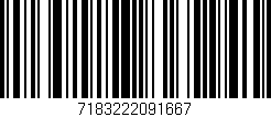 Código de barras (EAN, GTIN, SKU, ISBN): '7183222091667'