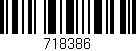 Código de barras (EAN, GTIN, SKU, ISBN): '718386'