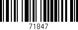Código de barras (EAN, GTIN, SKU, ISBN): '71847'