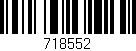 Código de barras (EAN, GTIN, SKU, ISBN): '718552'