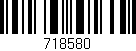 Código de barras (EAN, GTIN, SKU, ISBN): '718580'