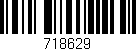 Código de barras (EAN, GTIN, SKU, ISBN): '718629'