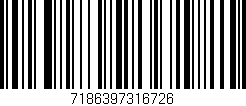 Código de barras (EAN, GTIN, SKU, ISBN): '7186397316726'