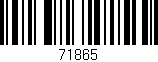 Código de barras (EAN, GTIN, SKU, ISBN): '71865'