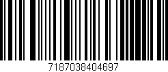 Código de barras (EAN, GTIN, SKU, ISBN): '7187038404697'