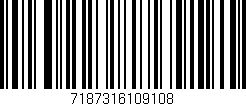 Código de barras (EAN, GTIN, SKU, ISBN): '7187316109108'