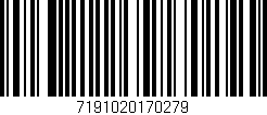 Código de barras (EAN, GTIN, SKU, ISBN): '7191020170279'