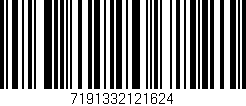 Código de barras (EAN, GTIN, SKU, ISBN): '7191332121624'