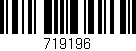 Código de barras (EAN, GTIN, SKU, ISBN): '719196'