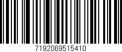 Código de barras (EAN, GTIN, SKU, ISBN): '7192069515410'