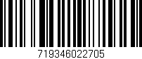 Código de barras (EAN, GTIN, SKU, ISBN): '719346022705'