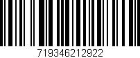 Código de barras (EAN, GTIN, SKU, ISBN): '719346212922'