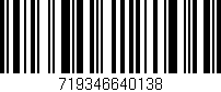 Código de barras (EAN, GTIN, SKU, ISBN): '719346640138'