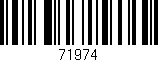 Código de barras (EAN, GTIN, SKU, ISBN): '71974'
