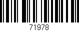 Código de barras (EAN, GTIN, SKU, ISBN): '71978'