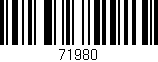 Código de barras (EAN, GTIN, SKU, ISBN): '71980'