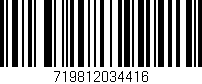 Código de barras (EAN, GTIN, SKU, ISBN): '719812034416'
