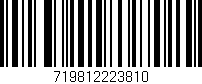 Código de barras (EAN, GTIN, SKU, ISBN): '719812223810'