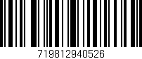 Código de barras (EAN, GTIN, SKU, ISBN): '719812940526'