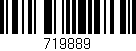 Código de barras (EAN, GTIN, SKU, ISBN): '719889'