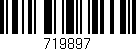Código de barras (EAN, GTIN, SKU, ISBN): '719897'