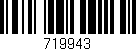 Código de barras (EAN, GTIN, SKU, ISBN): '719943'