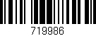 Código de barras (EAN, GTIN, SKU, ISBN): '719986'