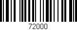 Código de barras (EAN, GTIN, SKU, ISBN): '72000'