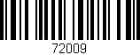 Código de barras (EAN, GTIN, SKU, ISBN): '72009'
