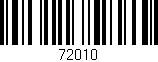 Código de barras (EAN, GTIN, SKU, ISBN): '72010'