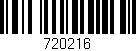 Código de barras (EAN, GTIN, SKU, ISBN): '720216'