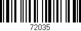 Código de barras (EAN, GTIN, SKU, ISBN): '72035'