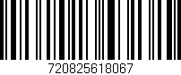 Código de barras (EAN, GTIN, SKU, ISBN): '720825618067'