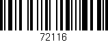 Código de barras (EAN, GTIN, SKU, ISBN): '72116'