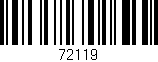 Código de barras (EAN, GTIN, SKU, ISBN): '72119'