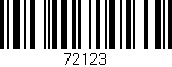 Código de barras (EAN, GTIN, SKU, ISBN): '72123'