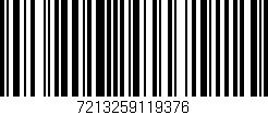 Código de barras (EAN, GTIN, SKU, ISBN): '7213259119376'