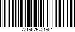 Código de barras (EAN, GTIN, SKU, ISBN): '7215875421581'